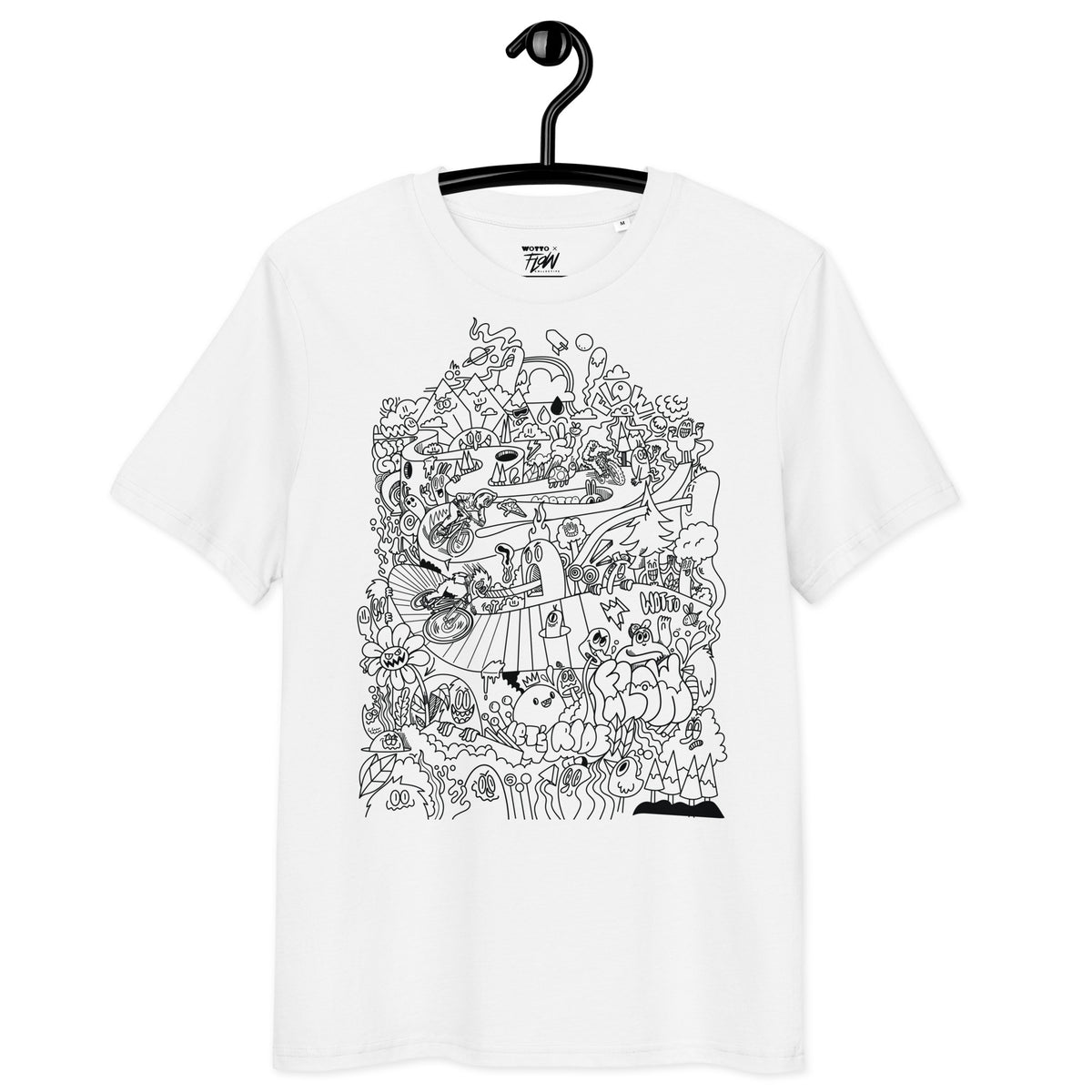 Flow Collective x Wotto Unisex Organic Sketch T-Shirt