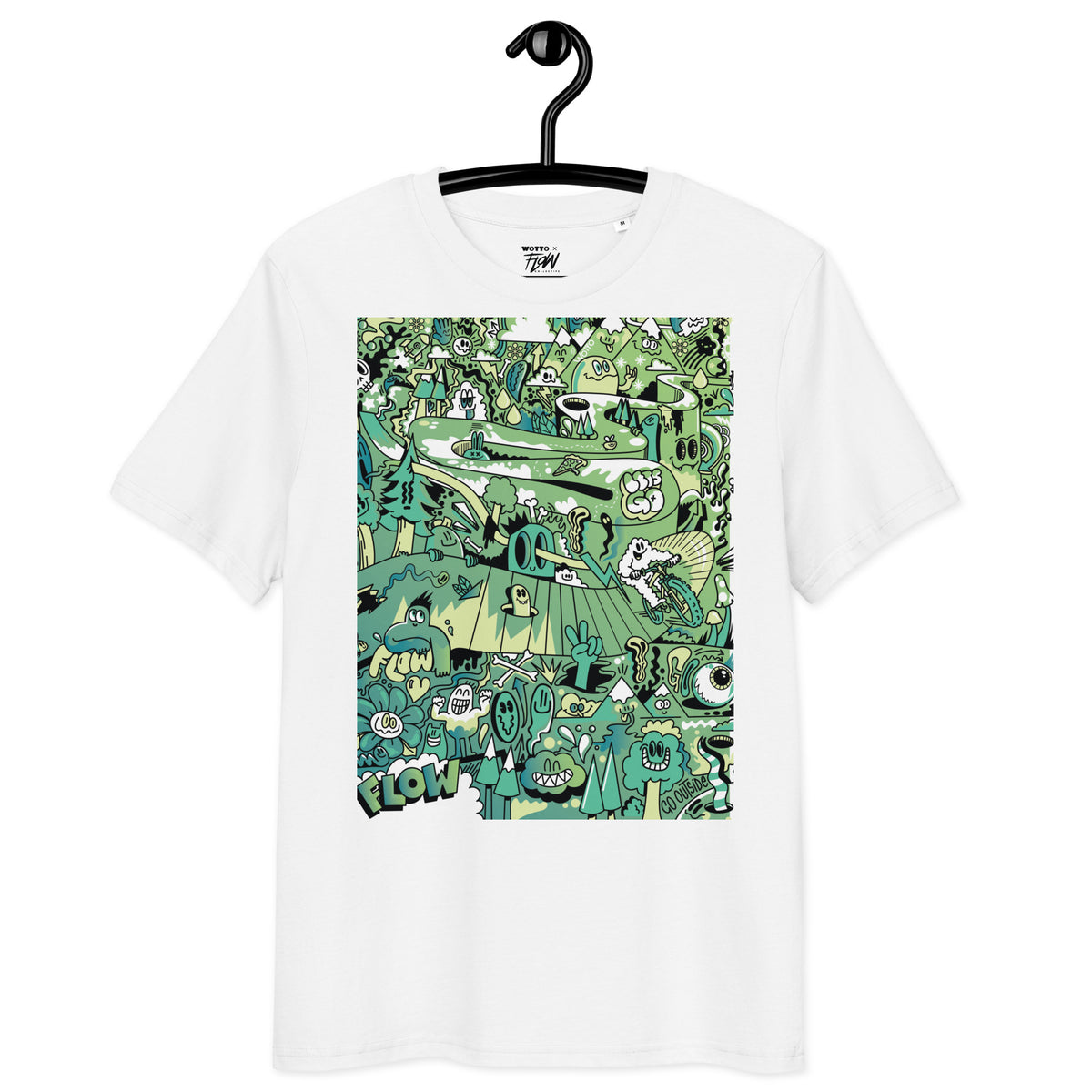 Flow Collective x Wotto Unisex Organic Go-Outdoors T-Shirt